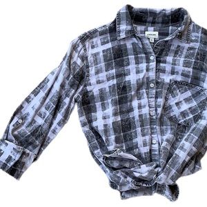 Sneak Peek faded buffalo check button down.